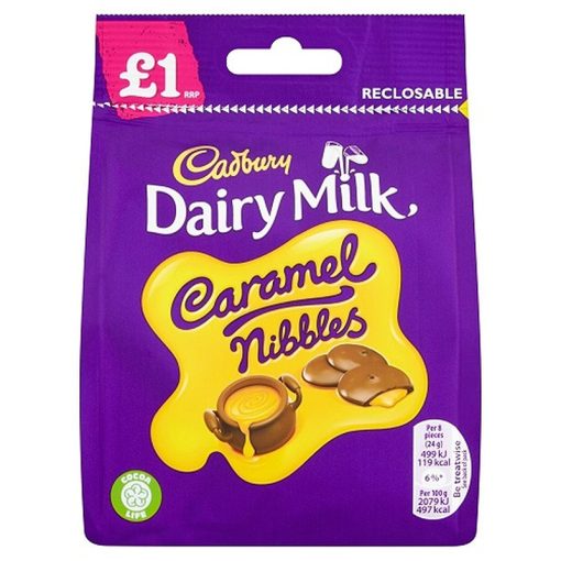 Cadbury Caramel Nibbles Pouch 95g