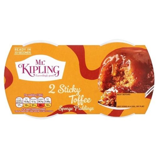 Mr Kipling Sticky Toffee Sponge Puddings