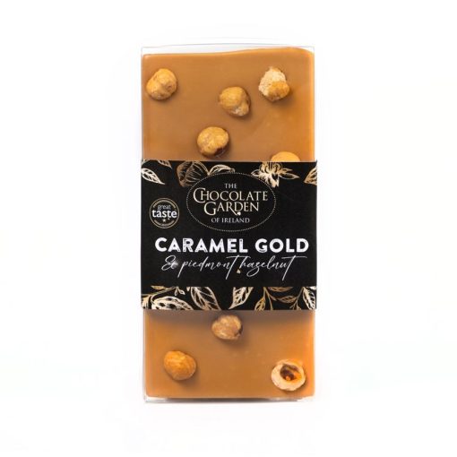 The Chocolate Garden Caramel Gold with Piedmont Hazelnut Chocolate Bar 90g