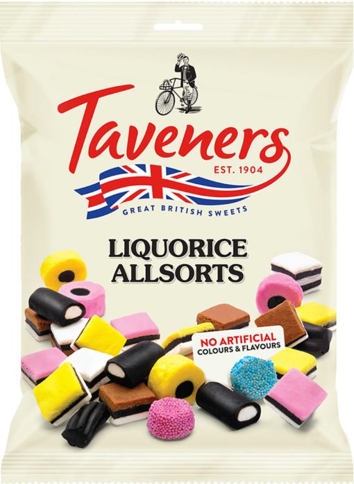 Taveners Liquorice Allsorts 165g