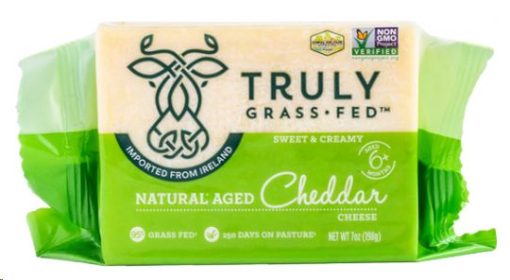 Truly Grass Fed Aged Cheddar Cheese 227g