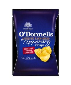 O'Donnells Tipperary Crisps - Irish Cider Vinegar and Sea Salt 47.5g