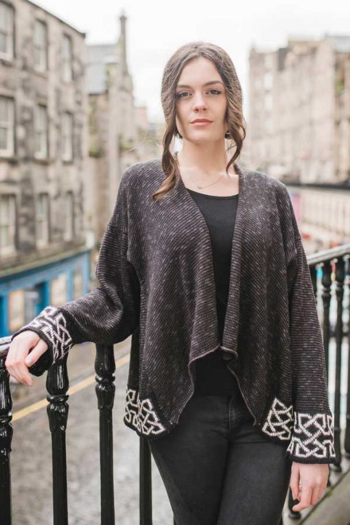 Irish Linen and Silk Montrose Jacket, Coal
