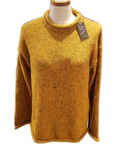 Roll Neck Tunic by Rossan Knitwear, Yellow