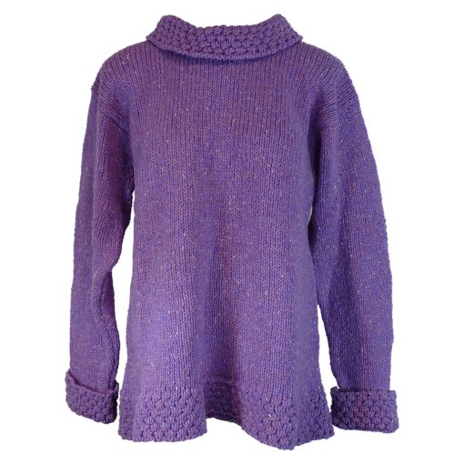 Ladies Berry Sweater by Rossan Knitwear, Healy Purple