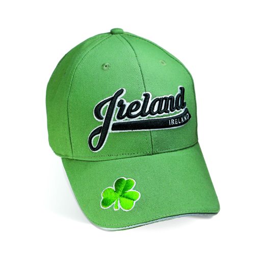 Shamrock On Peak Baseball Cap, Green