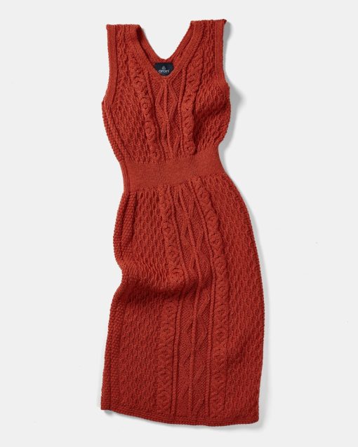 Aran Woollen Mills Ladies Irish Cable Knit Dress, 659