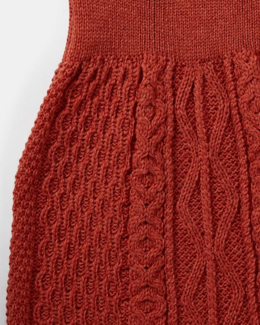 Aran Woollen Mills Ladies Irish Cable Knit Dress, 659 - Image 3