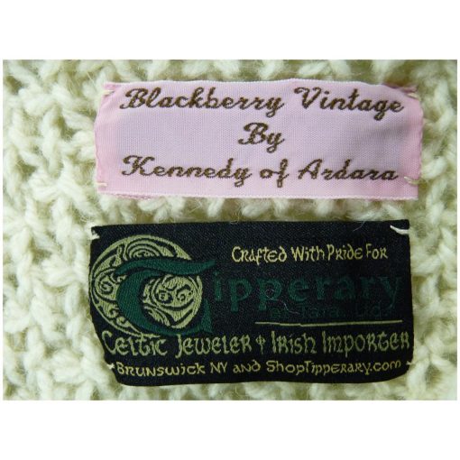 Handknit Vintage Blackberry Stitch Jacket, Bainin Aran - Image 3