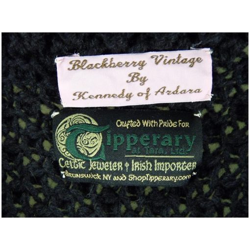 Handknit Vintage Blackberry Stitch Jacket, Black - Image 2