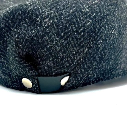 Maccessori Harris Tweed Men's Flat Cap, Charcoal - Image 3