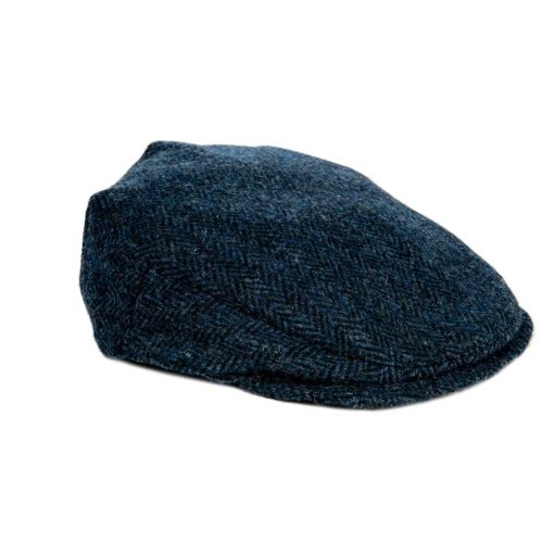 Maccessori Harris Tweed Men's Flat Cap, Blue