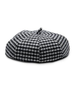 Islander Lambswool Tartan Bunnet-White/Black