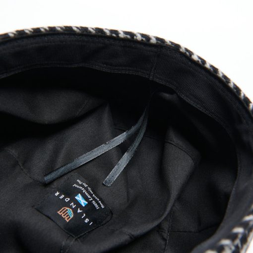 Islander Lambswool Tartan Bunnet-White/Black - Image 3