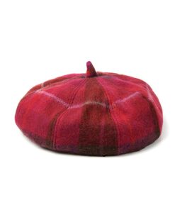 Islander Lambswool Tartan Bunnet-Fuchsia