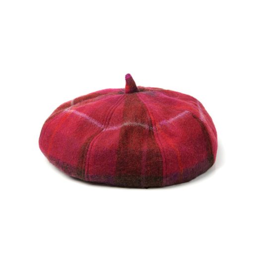 Islander Lambswool Tartan Bunnet-Fuchsia
