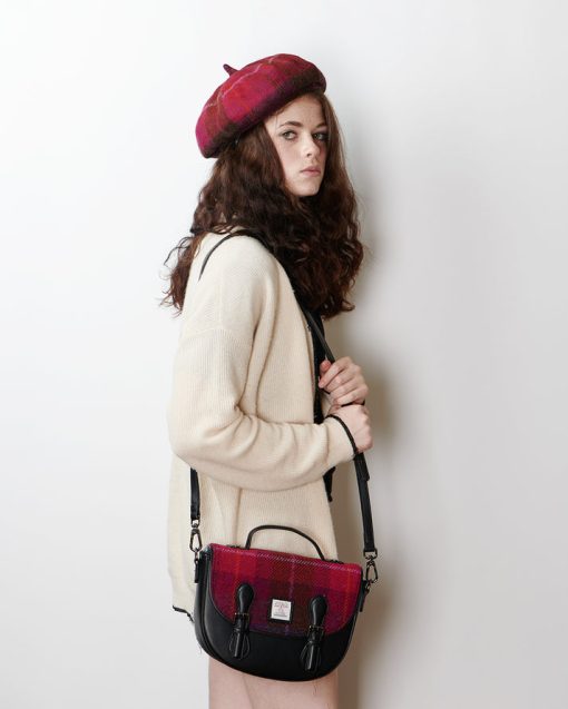 Islander Lambswool Tartan Bunnet-Fuchsia - Image 2