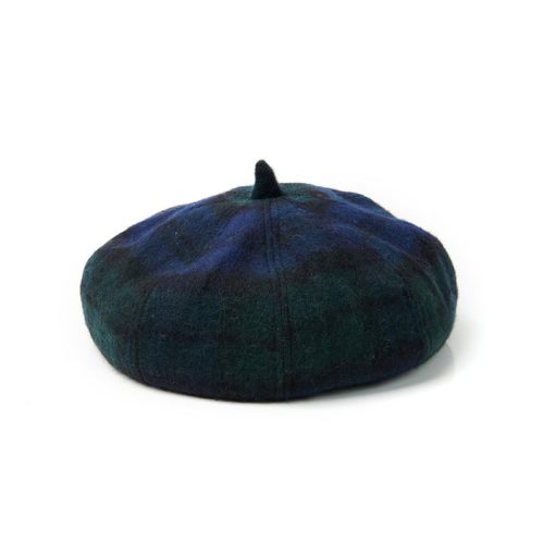 Islander Lambswool Tartan Bunnet-Blackwatch