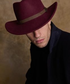 Jack Murphy Boston Hat, Burgundy