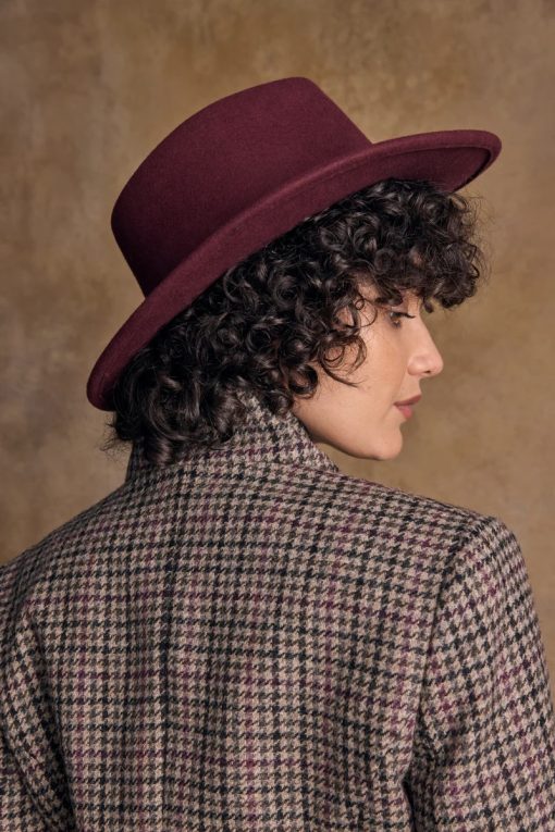 Jack Murphy Boston Hat, Burgundy - Image 4