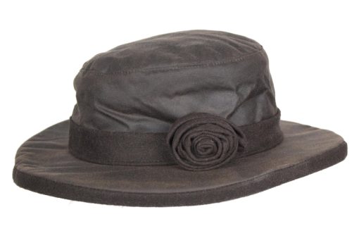 Oxford Blue Women's Rose Wax Hat, Brown