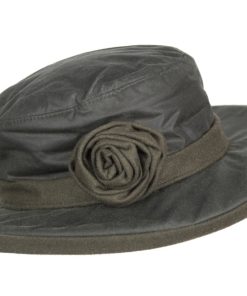 Oxford Blue Women's Rose Wax Hat, Green