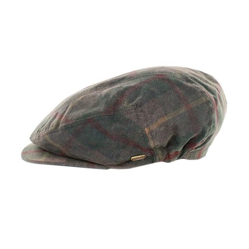 Mucros Weavers Kerry Cap Wax Tartan Green