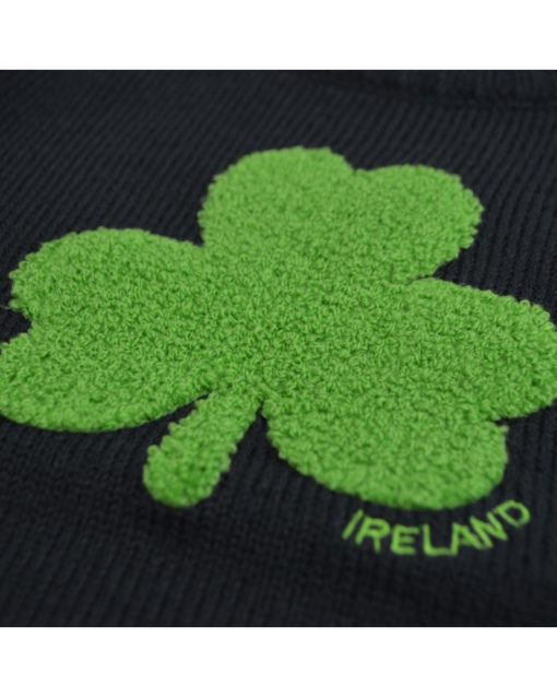 Navy Knit Emerald Shamrock Kids Jumper - Image 2