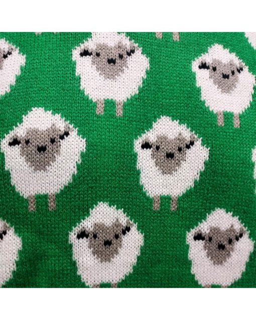 Irish Black Sheep Knit Sweater, Green - Image 3