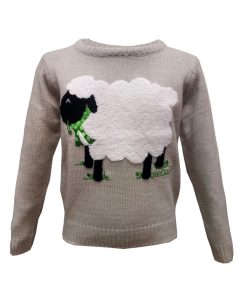 Sheep Ireland Kids Jumper, Grey