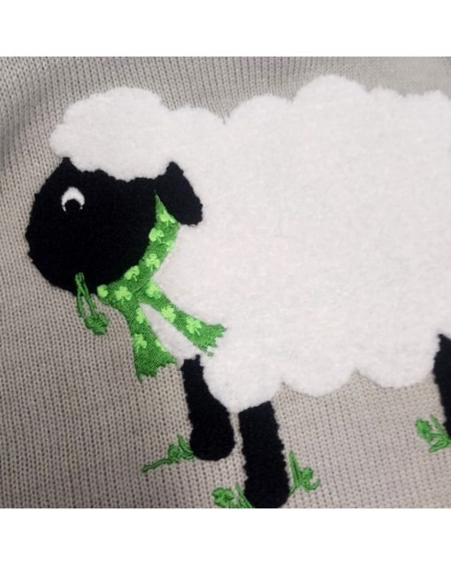 Sheep Ireland Kids Jumper, Grey - Image 2