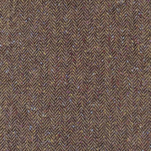 Hanna Hat Vintage Cap Magee Eske Brown Herringbone Flecked Donegal Tweed - Image 2