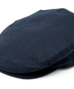 Hanna Hat Vintage Linen Cap, Navy