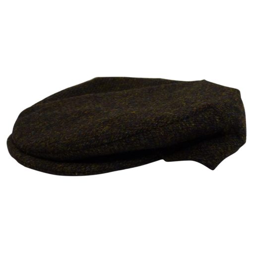 Hanna  Donegal Touring Style Harris Tweed Cap, Peat Color - Image 2