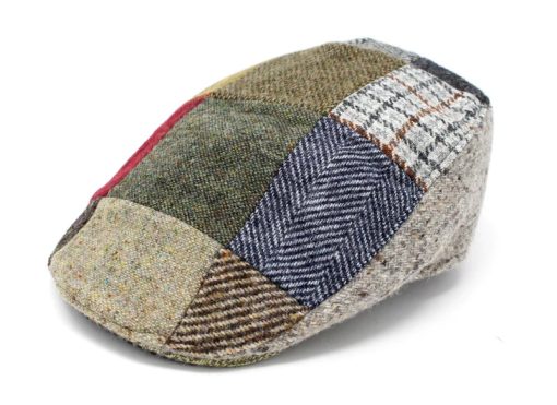 Hanna Hats Irish Tweed Donegal Touring Patchwork Cap - Image 2
