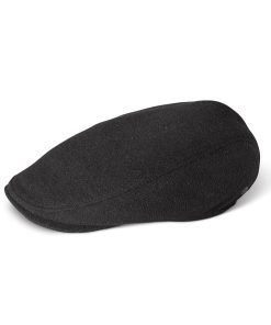 Latchfords of Ireland Tailored Wool Cap, Black