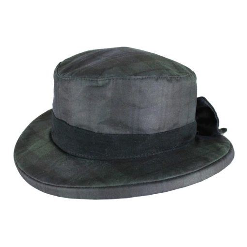 Oxford Blue Women's Thelma Tartan Wax Hat - BLACKWATCH