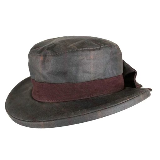 Oxford Blue Women's Thelma Tartan Wax Hat - HONEY
