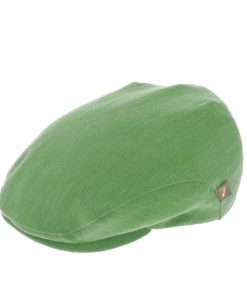 Mucros Weavers Irish Linen Flat Cap, Green