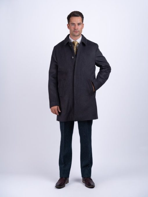 Mens Dublin City Coat, Midnight Navy - Image 2