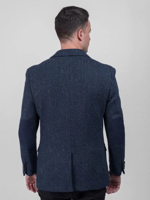 Kavanagh Blue Irish Tweed Classic Fit Jacket - Sport Coat - Image 3