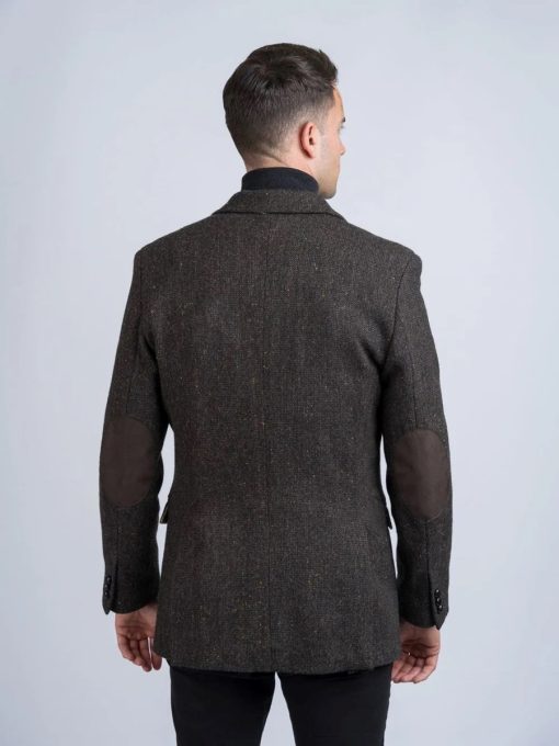 James Stephens Brown Irish Tweed Poets Jacket - Sport Coat - Image 3