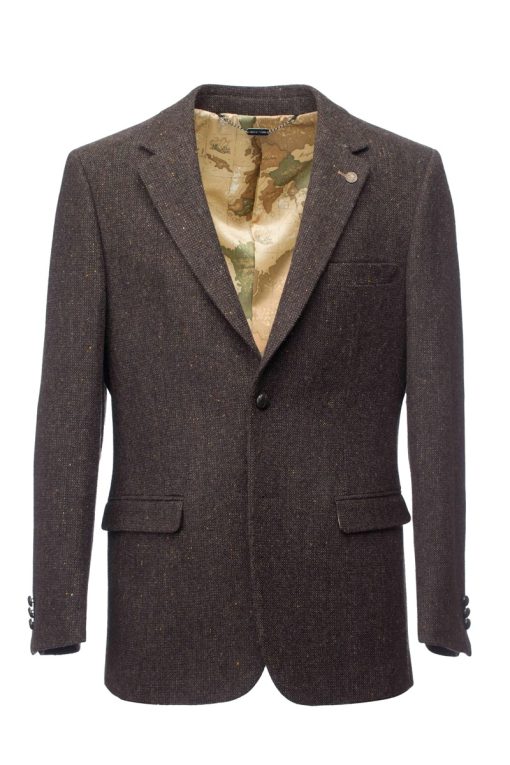 James Stephens Brown Irish Tweed Poets Jacket - Sport Coat - Image 4