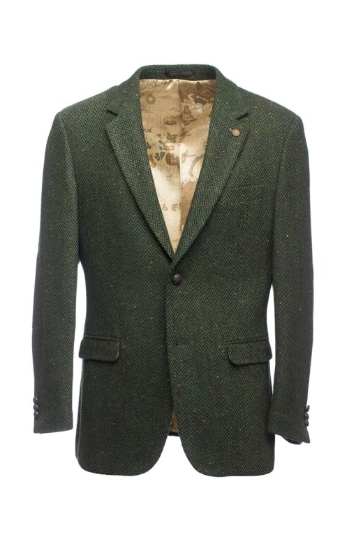 James Stephens Green Irish Tweed Poets Jacket - Sport Coat - Image 3