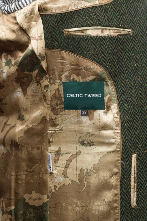 James Stephens Green Irish Tweed Poets Jacket - Sport Coat - Image 6