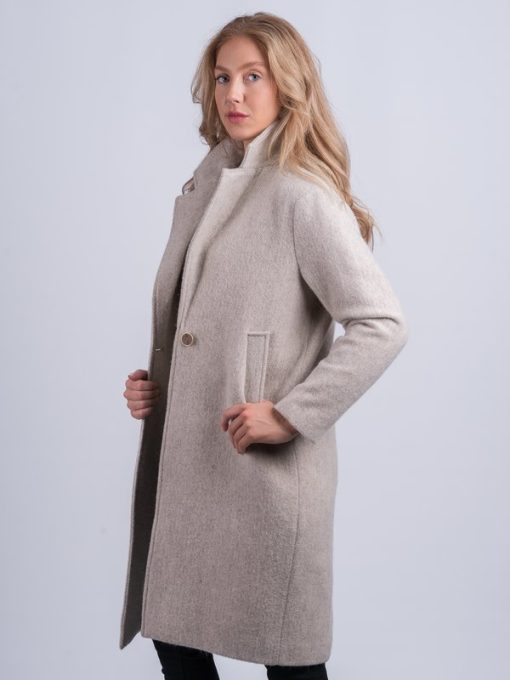 Womens Alpaca Jacket, Natural - Image 2