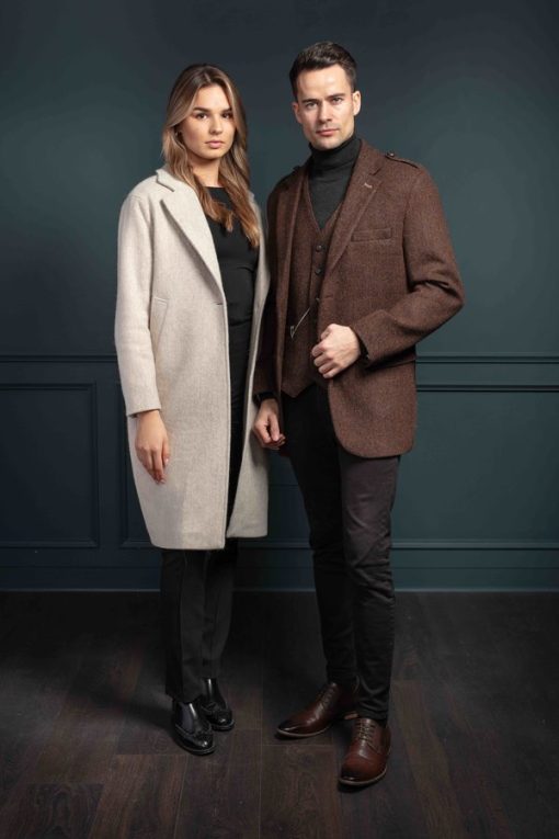 Womens Alpaca Jacket, Natural - Image 4