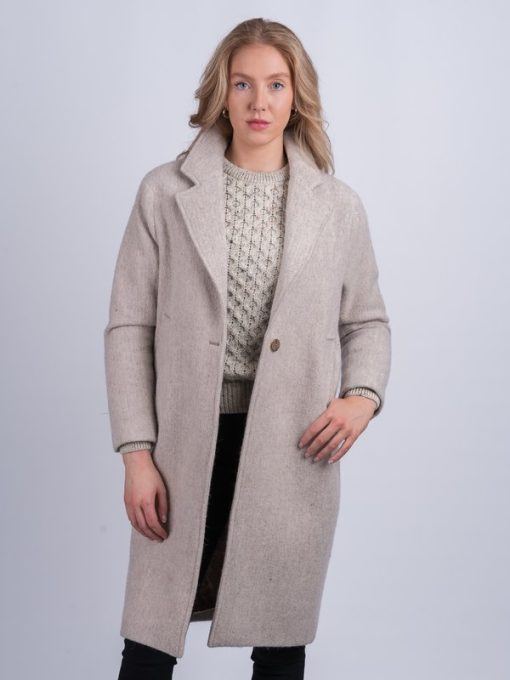 Womens Alpaca Jacket, Natural