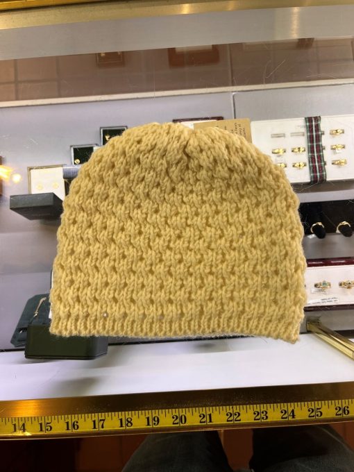 Rathlin Donegal Merino Wool Beanie, Natural