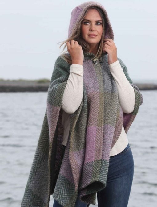 Branigan Weavers Sarah Buffalo Cape, Multi Loden